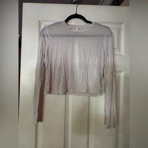 American Apparel Long Sleeve Cropped TShirt